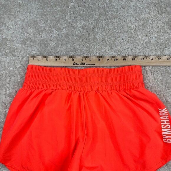 Gymshark Pulse Mid Rise Shorts Neon Orange - Picture 8 of 11